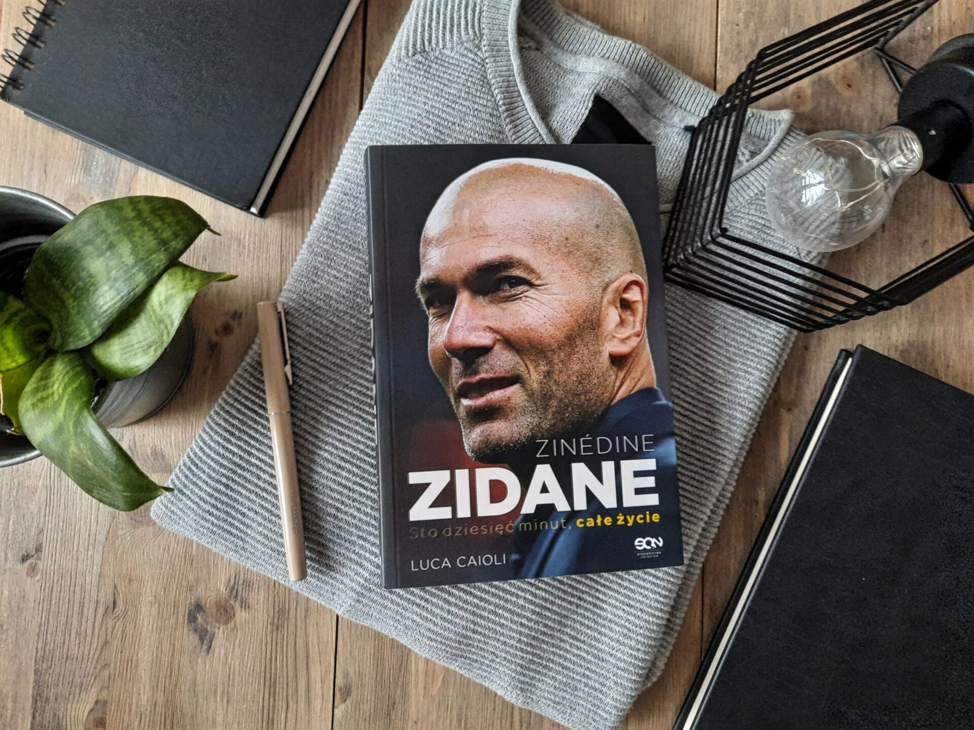 Okładka książki "Zinedine Zidane. Sto dziesięć minut, całe życie" Luca Caioli