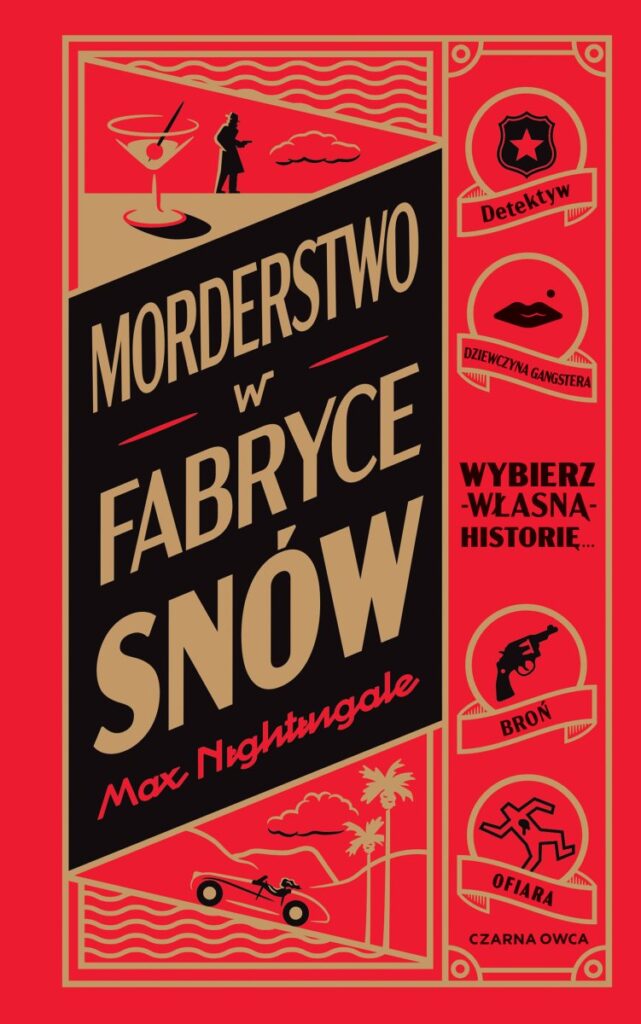 Okładka książki "Morderstwo w fabryce snów" Max Nightygale